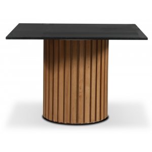 Sumo matbord 90 cm - Oljad ek / Svart Granit - Marmormatbord