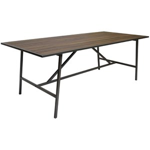 Toscana Matbord 206 cm - Brun / Svart metall - Övriga matbord