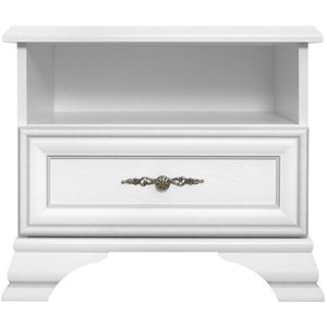 Tromsö sängbord - Vit - Sängbord -Sovrumsmöbler - Sängbord