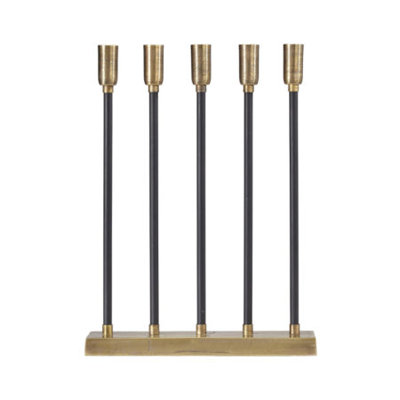 Bild på RAW Ljusstake Råmässing/Svart 32 cm från PR Home