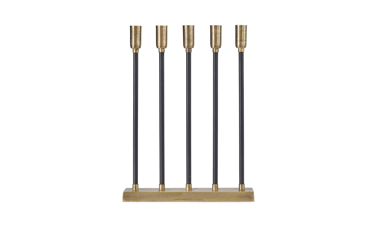 1093203 Bild på RAW Ljusstake Råmässing/Svart 32 cm från PR Home