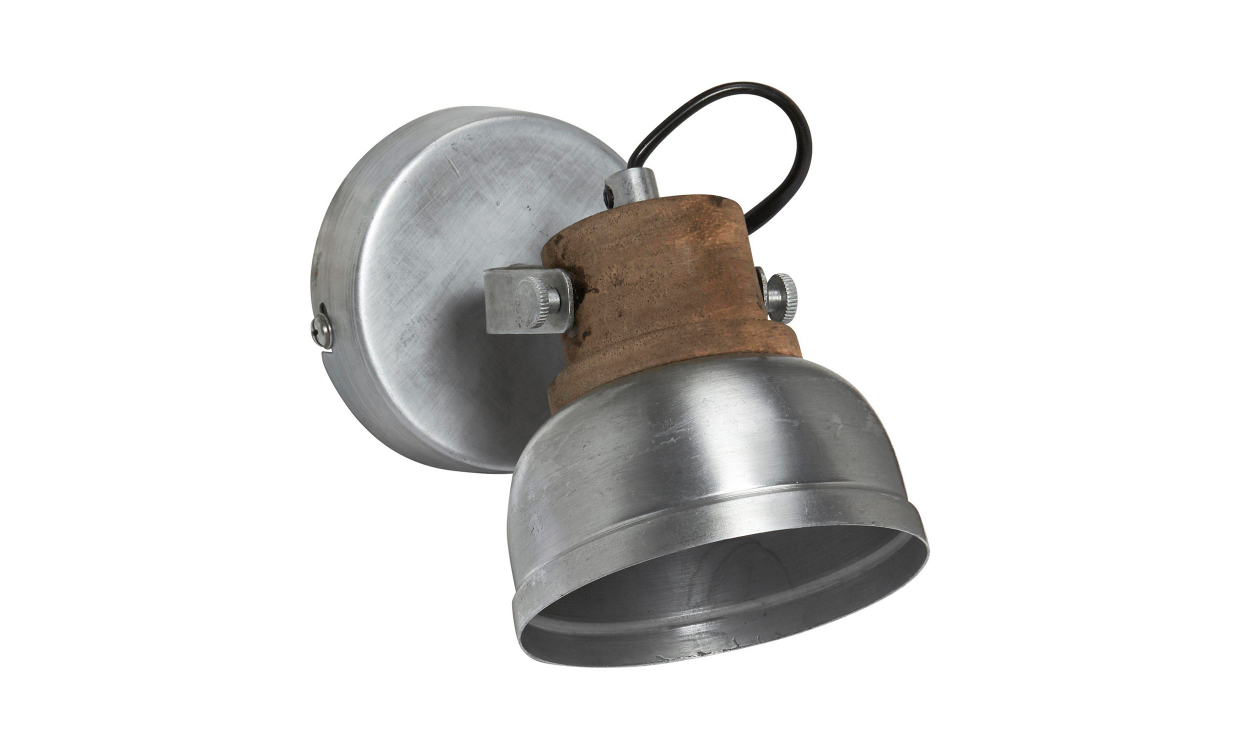 1341001 Bild på RUTLAND Singel Vägglampa Silver 10 från PR Home