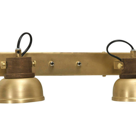 Bild på RUTLAND Dubbel Vägglampa Guld 40 från PR Home