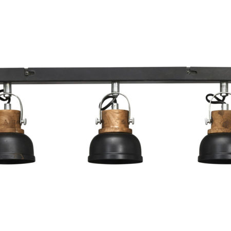 Bild på RUTLAND Trippel Taklampa Svart Zink 60 från PR Home