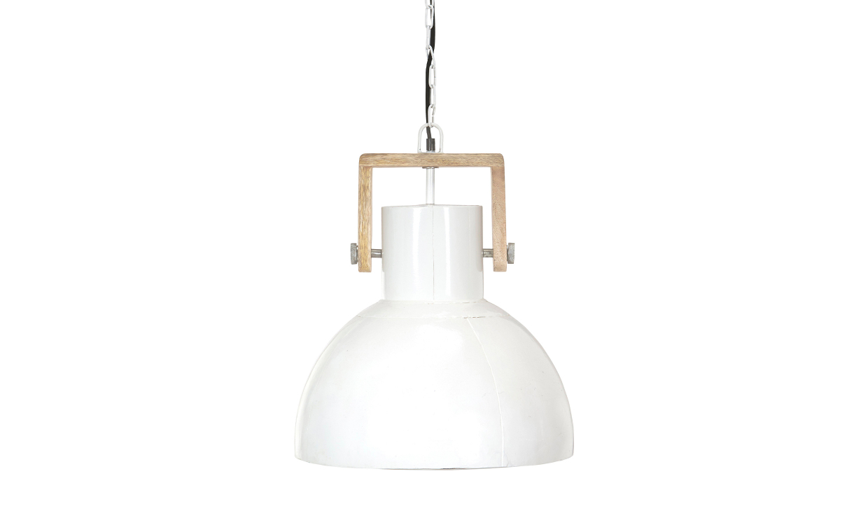 1373910 Bild på ASHBY Taklampa Singel Vit H45 från PR Home