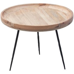 Tessa soffbord Ø50 cm - Trä/svart - Soffbord