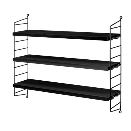 Bild på String Furniture Hylla Pocket String svartbetsad från String Furniture