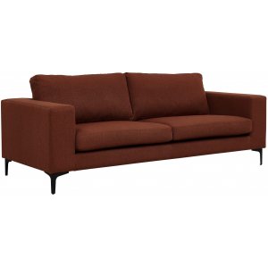Aspen 3-sits soffa - Roströd chenille + Matt- och textilrengöring - 3-sits soffor