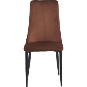 4 st Eli matstol - Rostfärgad sammet - Klädda & stoppade stolar