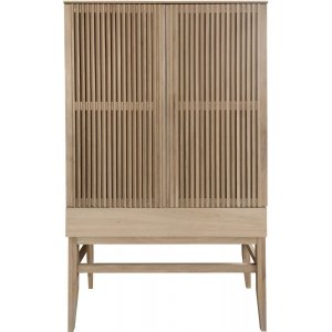 Darell vitrinskåp - Askfanér/ek - Vitrinskåp & Glasskåp -Vitrinskåp & Glasskåp - Hyllor & Förvaring