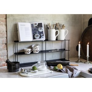 Elliot svart vägghylla i plåt - Vägghyllor -Hyllor & Förvaring - Hyllor