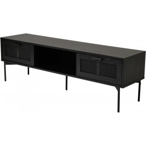 Raffels mediabänk - Ekfanér/svart - TV-bänkar & mediabänkar -TV-bänkar & mediabänkar - Hyllor & Förvaring