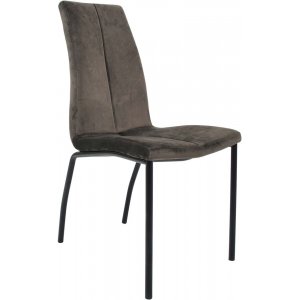 4 st Hedvig matstol - Grå sammet - Klädda & stoppade stolar