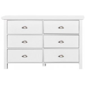 Källunda byrå med sex lådor - Vit - Byråar -Hyllor & Förvaring - Byråar