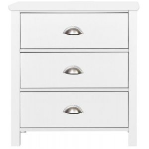 Källunda byrå med tre lådor - Vit - Byråar -Hyllor & Förvaring - Byråar