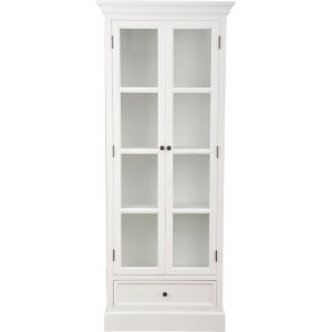 Holmby vitrinskåp 2 dörrar - Antikvit - Vitrinskåp & Glasskåp -Vitrinskåp & Glasskåp - Hyllor & Förvaring