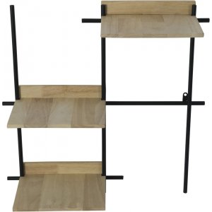 Marlon vägghylla 3 hyllor - Hevea/svart - Vägghyllor -Hyllor & Förvaring - Hyllor
