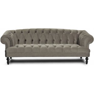 Oxford deluxe 3-sits chesterfield - Preston 20 - Ljusbeige