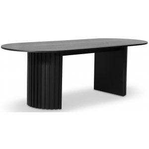 PiPi ovalt matbord 230 cm - Svartbetsat trä - Ovala & Runda bord