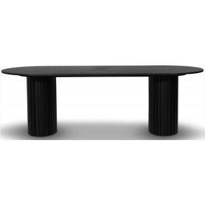 PiPi ovalt matbord 240 cm - Svartbets - Ovala & Runda bord