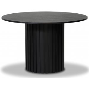 PiPi runt matbord Ø120 cm - Svartbetsat trä - Ovala & Runda bord