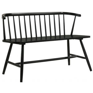 Pinnsoffa kökssoffa Fårö - Svart - Träsoffor