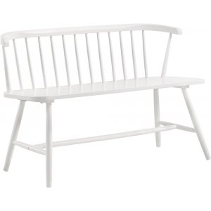 Pinnsoffa kökssoffa Fårö - Vit - Träsoffor