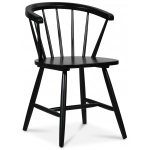 2 st Fårö Karmstol svart + Stolsdyna - Pinnstolar