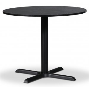 Solano matbord Ø90 cm - Svartbetsad ask - Ovala & Runda bord