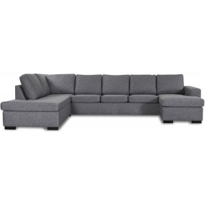 Solna U-soffa XL 364 cm - Vänster + Möbelvårdskit för textilier - Hörnsoffor