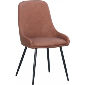 2 st Theo stol - Brun PU - Klädda & stoppade stolar