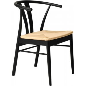 2 st Chiba matstol - Svartlackad ek - Trästolar