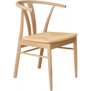 2 st Chiba matstol - Vitpigmenterad oljad ek - Trästolar