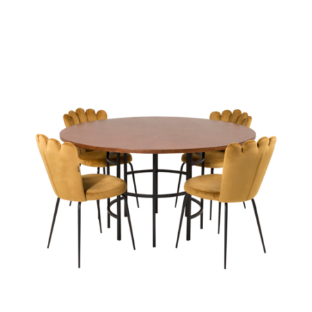 Bild på Matbord Copenhagen med 4 st Matstol Limhamn - Furniture Fashion
