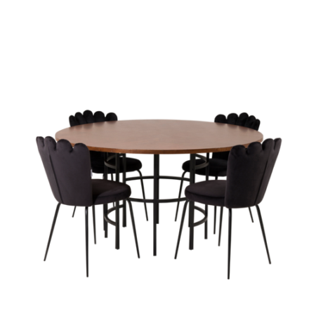 Bild på Matbord Copenhagen med 4 st Matstol Limhamn - Furniture Fashion