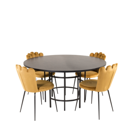 Bild på Matbord Copenhagen med 4 st Matstol Limhamn - Furniture Fashion