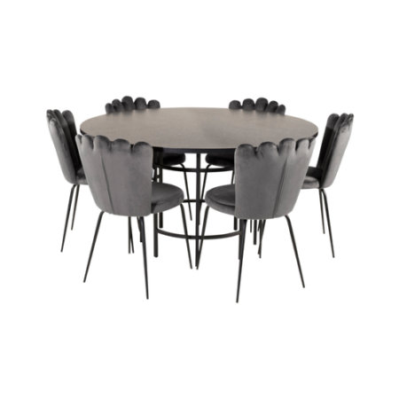 Bild på Matbord Copenhagen med 6 st Matstol Limhamn - Furniture Fashion