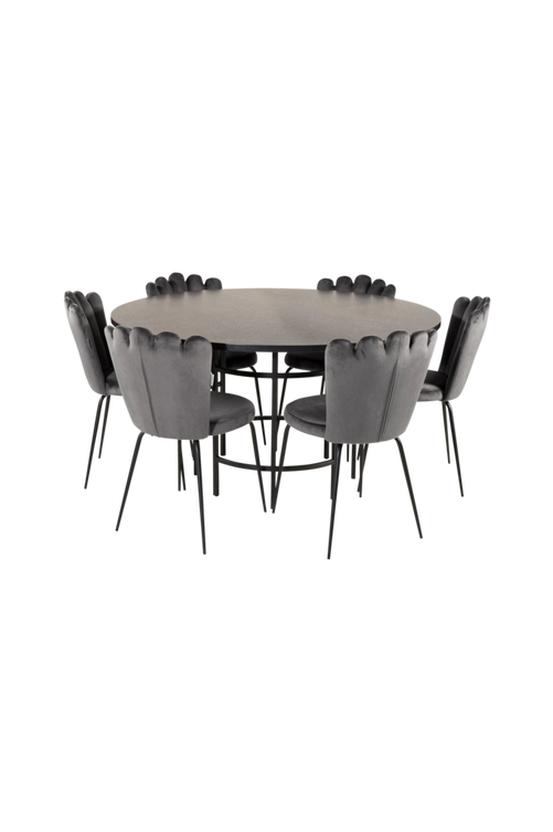ell_1609458-04_Fs Bild på Matbord Copenhagen med 6 st Matstol Limhamn - Furniture Fashion