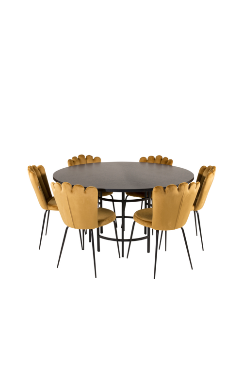 ell_1609458-05_Fs Bild på Matbord Copenhagen med 6 st Matstol Limhamn - Furniture Fashion