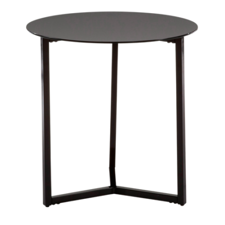 Bild på Sidobord MARAE svart/svart glas - Kave Home