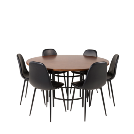 Bild på Matgrupp Copenhagen med Matstol Penally - Furniture Fashion