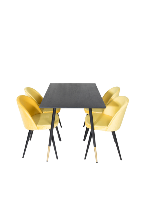 hom_1619014-01_Fs Bild på Matgrupp Doris inkl 4st matstolar Valleta - Venture Home