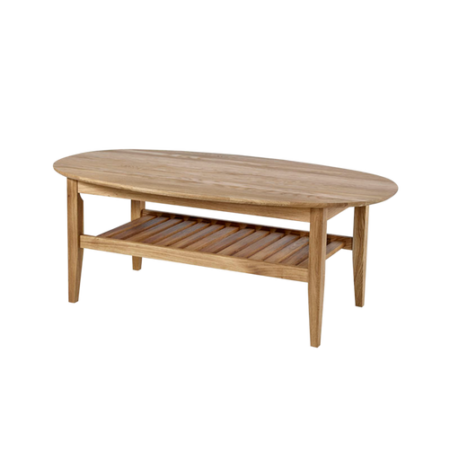 Bild på Soffbord Eklliden 140x76 ellips med hylla - Torkelson