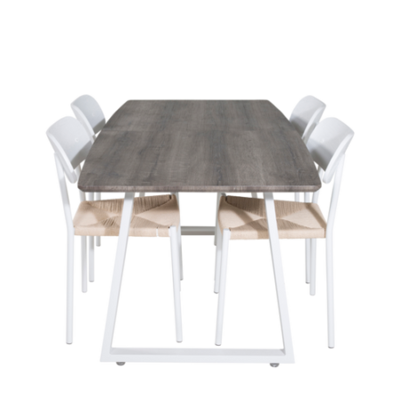 Bild på Matgrupp Irene med 4st matstolar Polly - Venture Home