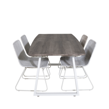 Bild på Matgrupp Irene med 4st matstolar Camille - Venture Home