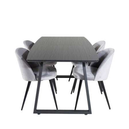 Bild på Matgrupp Irene med 4st matstolar Valleta - Venture Home