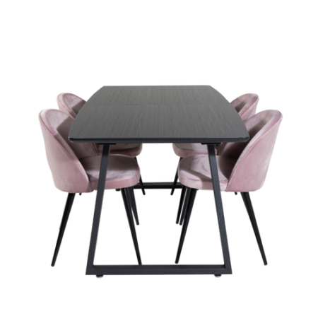 Bild på Matgrupp Irene med 4st matstolar Valleta - Venture Home