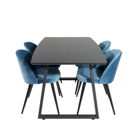 Bild på Matgrupp Irene med 4st matstolar Valleta - Venture Home