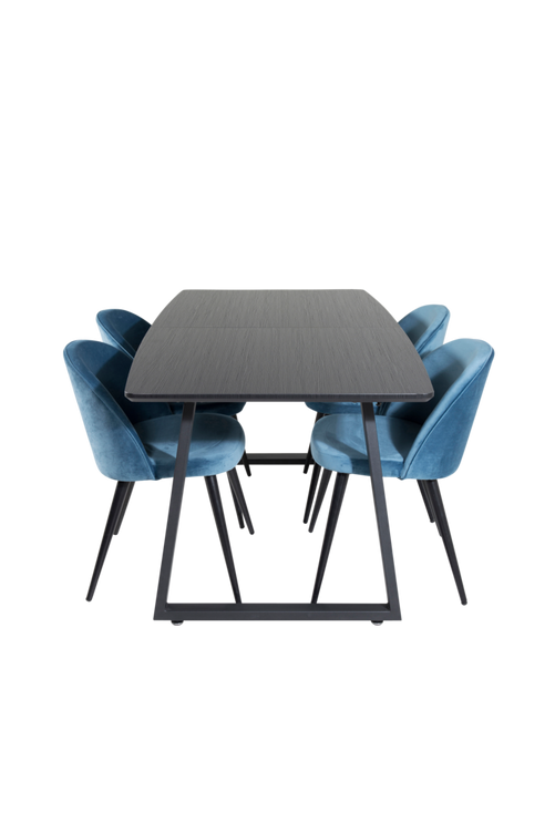 hom_1626926-01_Fs Bild på Matgrupp Irene med 4st matstolar Valleta - Venture Home