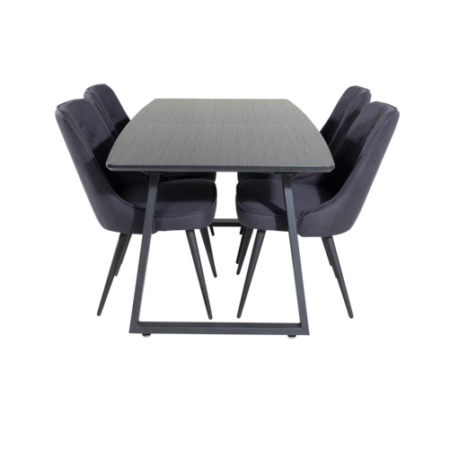 Bild på Matgrupp Irene med 4st matstolar Valleta - Venture Home